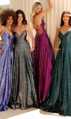 Clarisse 810407 - Strappy Sequin Prom Dress -Wedding Dresses shop online clarisse 810407 strappy sequin prom dress special occasion dress 31674566836307