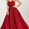 Colette For Mon Cheri CL12221 - Lace Scoop Prom Gown -Wedding Dresses shop online colette for mon cheri cl12221 lace scoop prom gown prom dresses 00 crimson 29719505764435