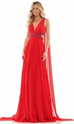Colors Dress 2895 - Sleeveless V-Neck Prom Dress