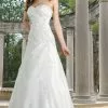 Da Vinci Bridal - 50070 Sweetheart Pleated Satin Embroidered Gown -Wedding Dresses shop online da vinci bridal 50070 sweetheart pleated satin embroidered gown bridal dresses 2 white 15449961824339