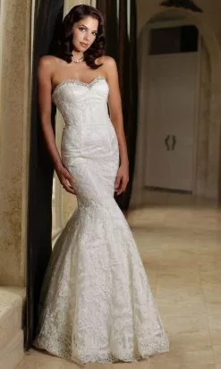 Da Vinci Bridal - 50164 Sweetheart Embroidered Mermaid Gown