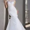 Da Vinci Bridal - 50258 Embellished Asymmetrical Trumpet Gown 2 Da Vinci Bridal - 50258 Embellished Asymmetrical Trumpet Gown -Wedding Dresses shop online da vinci bridal 50258 embellished asymmetrical trumpet gown bridal dresses 2 white 15450245595219