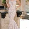 Da Vinci Bridal - 50369 Sleeveless Beaded Lace Mermaid Wedding Dress -Wedding Dresses shop online da vinci bridal 50369 sleeveless beaded lace mermaid wedding dress wedding dresses 2 ivory champagne 15448373231699