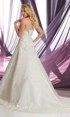 Da Vinci Bridal - 50389 Embellished Floral Strapless A-line Gown 6 Da Vinci Bridal - 50389 Embellished Floral Strapless A-line Gown -Wedding Dresses shop online da vinci bridal 50389 embellished floral strapless a line gown bridal dresses 15454285332563