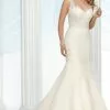 Da Vinci Bridal - 50429 Low Scoop Back Lace And Tulle Wedding Gown -Wedding Dresses shop online da vinci bridal 50429 low scoop back lace and tulle wedding gown wedding dresses 2 ivory ivory 15448739741779