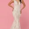 Da Vinci Bridal - 50445 Beaded Embroidered Lace Mermaid Wedding Dress -Wedding Dresses shop online da vinci bridal 50445 beaded embroidered lace mermaid wedding dress bridal dresses 2 ivory ivory 15448845189203