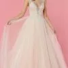 Da Vinci Bridal - 50457 Embellished Illusion Lace Bodice Wedding Gown -Wedding Dresses shop online da vinci bridal 50457 embellished illusion lace bodice wedding gown bridal dresses 2 ivory blush 27955458080851