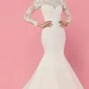 Da Vinci Bridal - 50460 Long Sleeve Laced Mermaid Dress 1 Da Vinci Bridal - 50460 Long Sleeve Laced Mermaid Dress -Wedding Dresses shop online da vinci bridal 50460 long sleeve laced mermaid dress wedding dresses 15454385111123