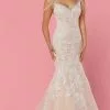 Da Vinci Bridal - 50462 Beaded Strap And Lace Mermaid Wedding Gown -Wedding Dresses shop online da vinci bridal 50462 beaded strap and lace mermaid wedding gown bridal dresses 2 ivory ivory 15448917901395