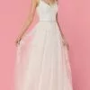 Da Vinci Bridal - 50464 V Neck Scoop Back A-line Dress -Wedding Dresses shop online da vinci bridal 50464 v neck scoop back a line dress bridal dresses 2 ivory 15454388584531