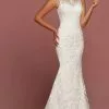 Da Vinci Bridal - 50481 Illusion Neck Embellished Long Gown -Wedding Dresses shop online da vinci bridal 50481 illusion neck embellished long gown wedding dresses 15454395170899