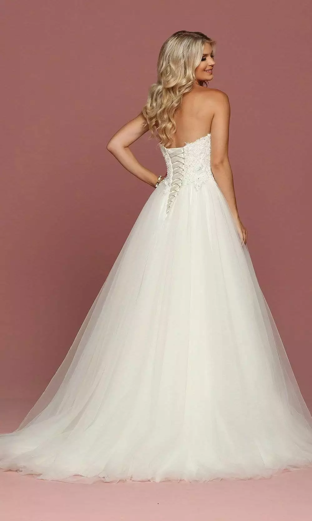 Da Vinci Bridal - 50487 Strapless Sweetheart Embellished Ballgown 4 Da Vinci Bridal - 50487 Strapless Sweetheart Embellished Ballgown - Image 2