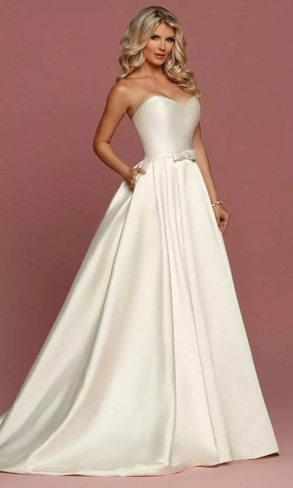 Da Vinci Bridal - 50494 Mikado Strapless Sweetheart Ballgown 3 Da Vinci Bridal - 50494 Mikado Strapless Sweetheart Ballgown