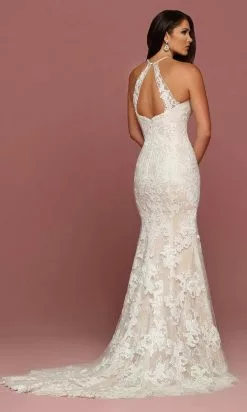 Da Vinci Bridal - 50500 Illusion Halter Neck Lace Applique Tulle Gown 7 Da Vinci Bridal - 50500 Illusion Halter Neck Lace Applique Tulle Gown -Wedding Dresses shop online da vinci bridal 50500 illusion halter neck lace applique tulle gown bridal dresses 15449023742035