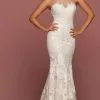 Da Vinci Bridal - 50500 Illusion Halter Neck Lace Applique Tulle Gown -Wedding Dresses shop online da vinci bridal 50500 illusion halter neck lace applique tulle gown bridal dresses 2 ivory ivory 15449023807571