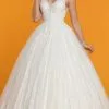 Da Vinci Bridal - 50510 V Neck Floral Laced Ballgown -Wedding Dresses shop online da vinci bridal 50510 v neck floral laced ballgown bridal dresses 27927969300563