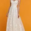 Da Vinci Bridal - 50521 Floral Lace Applique A-Line Wedding Dress -Wedding Dresses shop online da vinci bridal 50521 floral lace applique a line wedding dress bridal dresses 2 ivory blush 15449091440723