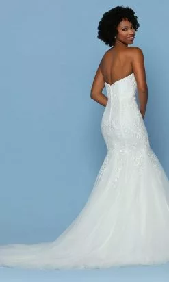 Da Vinci Bridal - 50550 Embroidered Fit And Flare Mermaid Gown -Wedding Dresses shop online da vinci bridal 50550 embroidered fit and flare mermaid gown wedding dresses 15454447435859