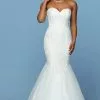 Da Vinci Bridal - 50550 Embroidered Fit And Flare Mermaid Gown