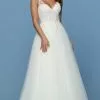 Da Vinci Bridal - 50571 Beaded Lace V Neck Tulle Ballgown -Wedding Dresses shop online da vinci bridal 50571 beaded lace v neck tulle ballgown bridal dresses 2 ivory ivory 15449299419219