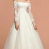 Da Vinci Bridal - 50577 Long Off Shoulder Bridal Gown -Wedding Dresses shop online da vinci bridal 50577 long off shoulder bridal gown wedding dresses 27951275376723