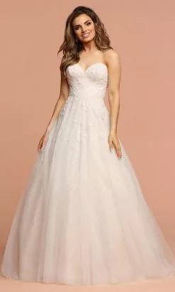 Da Vinci Bridal - 50581 Beaded Sweetheart Tulle Ballgown