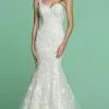 Da Vinci Bridal - 50624 Plunging Back Embroidered Mermaid Bridal Gown
