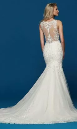 Da Vinci Bridal - 50633 Embroidered Trumpet Bridal Gown -Wedding Dresses shop online da vinci bridal 50633 embroidered trumpet bridal gown wedding dresses 28717692977235