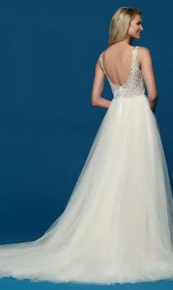 Da Vinci Bridal - 50643 Embroidered A-Line Bridal Gown -Wedding Dresses shop online da vinci bridal 50643 embroidered a line bridal gown bridal dresses 28717630586963