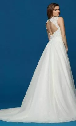 Da Vinci Bridal - 50644 Illusion Jewel Tulle Bridal Gown -Wedding Dresses shop online da vinci bridal 50644 illusion jewel tulle bridal gown bridal dresses 28717637926995