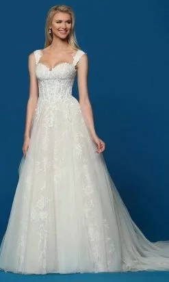 Da Vinci Bridal - 50654 Embellished Corset A-Line Bridal Gown