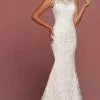 Da Vinci Bridal - Bateau Embroidered Bridal Gown 50481 - 1 Pc Ivory In Size 10 Available