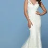 Da Vinci Bridal - Lace Sheath Bridal Gown 50549 - 1 Pc Ivory/Ivory In Size 12 Available -Wedding Dresses shop online da vinci bridal lace sheath bridal gown 50549 1 pc ivory ivory in size 12 available ccsale 12 ivory ivory 30369295073363