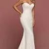 Da Vinci Bridal - Strapless Lace Bridal Dress 50491 - 1 Pc White In Size 6 Available