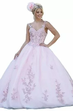 Dancing Queen - 1546 Bead-Garlanded Embroidered Bodice Ballgown