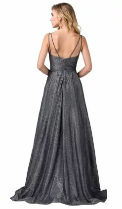 Dancing Queen - 2720 Sleeveless V-neck A-line Gown -Wedding Dresses shop online dancing queen 2720 sleeveless v neck a line gown special occasion dress 11039776702547