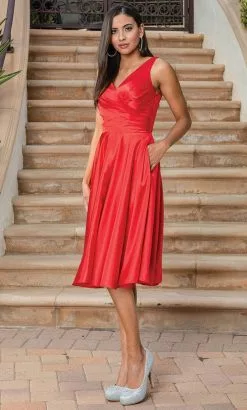 Dancing Queen 3323A - Sleeveless Tea-length Dress 11 Dancing Queen 3323A - Sleeveless Tea-length Dress -Wedding Dresses shop online dancing queen 3323a sleeveless tea length dress tea length dresses 32205321666643