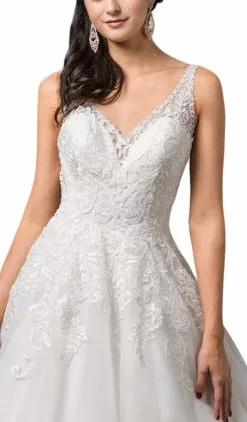 Dancing Queen Bridal - 88 Embroidered V-neck Ballgown 8 Dancing Queen Bridal - 88 Embroidered V-neck Ballgown -Wedding Dresses shop online dancing queen bridal 88 embroidered v neck ballgown special occasion dress 11051215519827