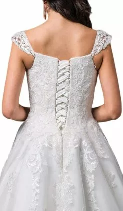 Dancing Queen Bridal - 99 Sleeveless Lace Sweetheart Ballgown -Wedding Dresses shop online dancing queen bridal 99 sleeveless lace sweetheart ballgown wedding dresses 11043949641811