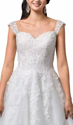 Dancing Queen Bridal - 99 Sleeveless Lace Sweetheart Ballgown -Wedding Dresses shop online dancing queen bridal 99 sleeveless lace sweetheart ballgown wedding dresses 11043949740115