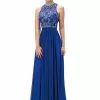Dancing Queen Crystal Ornate Illusion Gown In Royal Blue 9327 -Wedding Dresses shop online dancing queen crystal ornate illusion gown in royal blue 9327 ccsale s royal blue 5536890552377