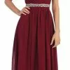 Dancing Queen Illusion Cap Sleeve Pleated V-Neck Chiffon Evening Dress 9182 -Wedding Dresses shop online dancing queen illusion cap sleeve pleated v neck chiffon evening dress 9182 ccsale xl burgundy 7535049343059