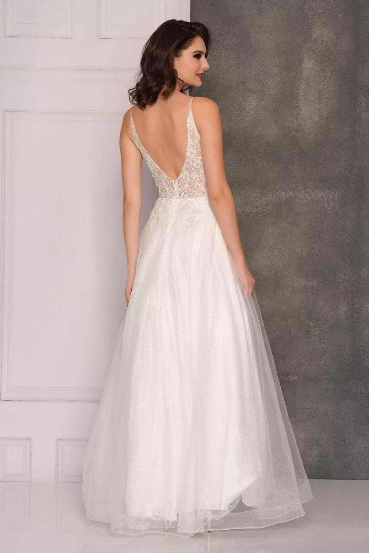 Dave & Johnny 10517 - Embellished A-Line Bridal Gown 4 Dave & Johnny 10517 - Embellished A-Line Bridal Gown - Image 2