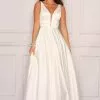 Dave & Johnny 10971 - Sleeveless A-Line Bridal Gown