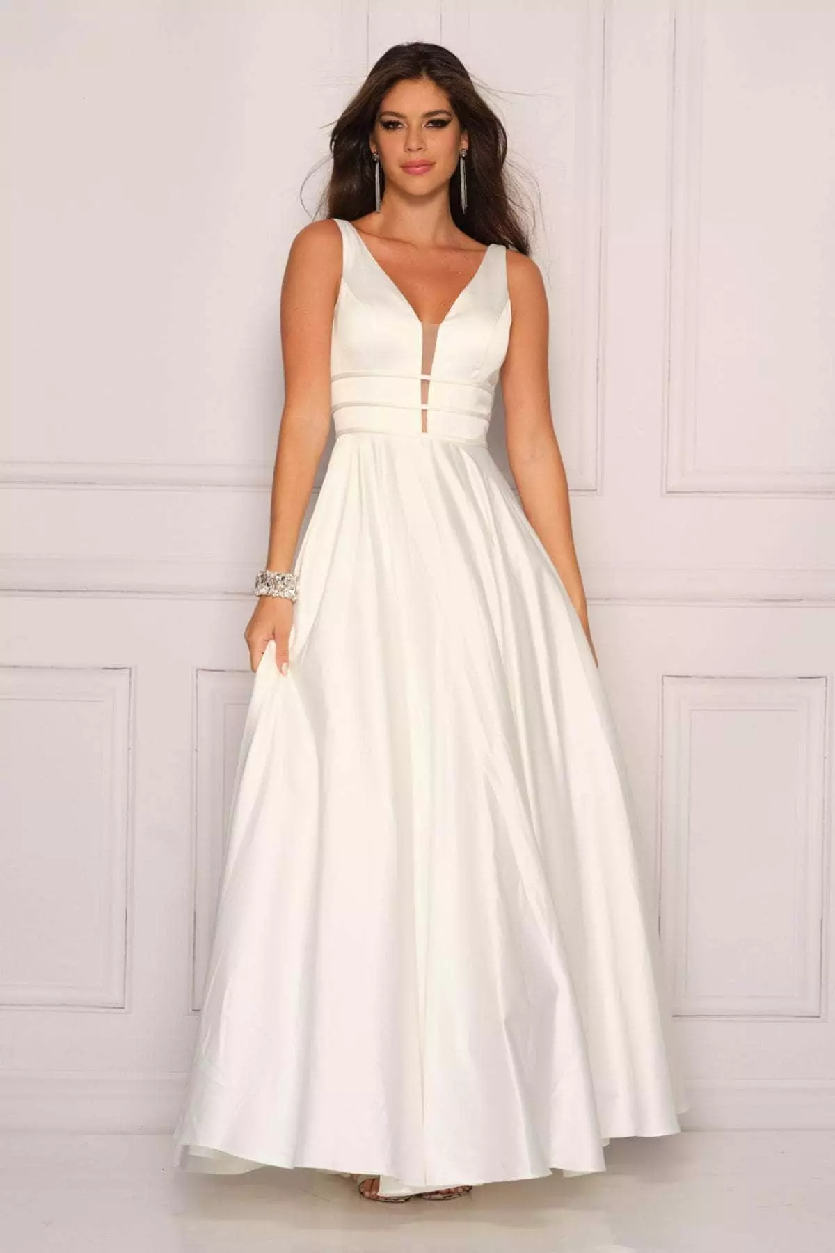 Dave & Johnny 10971 - Sleeveless A-Line Bridal Gown 3 Dave & Johnny 10971 - Sleeveless A-Line Bridal Gown
