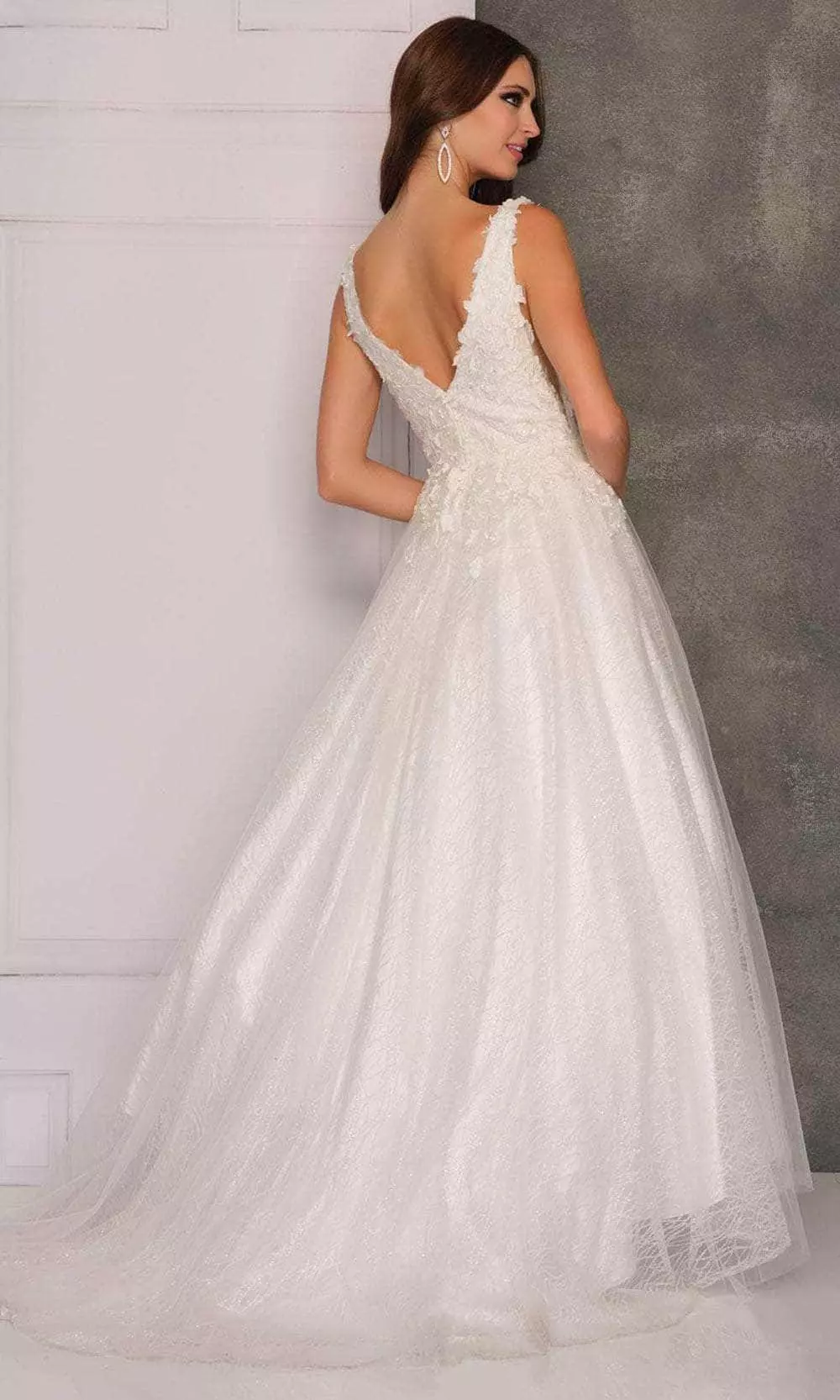 Dave & Johnny Bridal A10288 - Tulle Skirt Bridal Gown 4 Dave & Johnny Bridal A10288 - Tulle Skirt Bridal Gown - Image 2