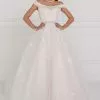 Elizabeth K Bridal - GL1589 Jewel Adorned Off Shoulder Trailing Paneled Gown -Wedding Dresses shop online elizabeth k bridal gl1589 jewel adorned off shoulder trailing paneled gown wedding dresses xs ivory champagne 5412925571129