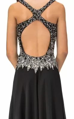 Elizabeth K - GL1113 V-Neck Sleeveless Long Dress -Wedding Dresses shop online elizabeth k gl1113 v neck sleeveless long dress special occasion dress 28579931291731