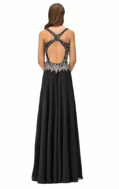 Elizabeth K - GL1113 V-Neck Sleeveless Long Dress -Wedding Dresses shop online elizabeth k gl1113 v neck sleeveless long dress special occasion dress 5412828315705