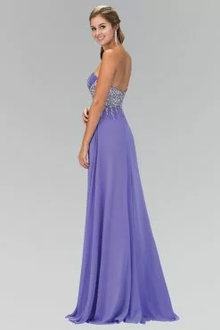 Elizabeth K - GL1118 Jewel Embellished Ruched Sweetheart Dress -Wedding Dresses shop online elizabeth k gl1118 jewel embellished ruched sweetheart dress special occasion dress 5412552474681